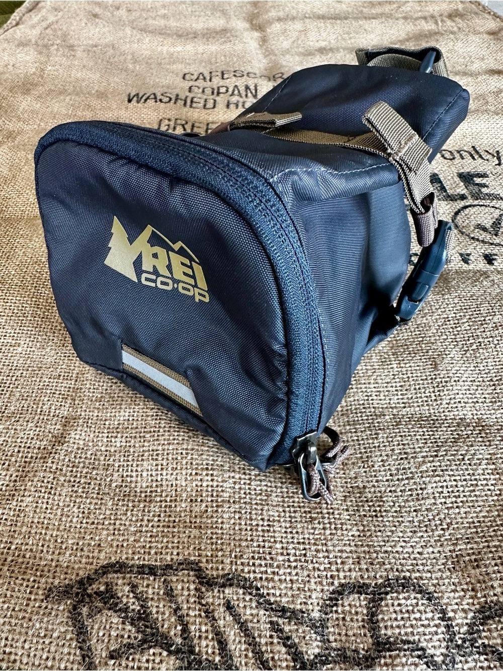 REI Olive/Grey Compact Bike Saddle/Handlebar Bag
